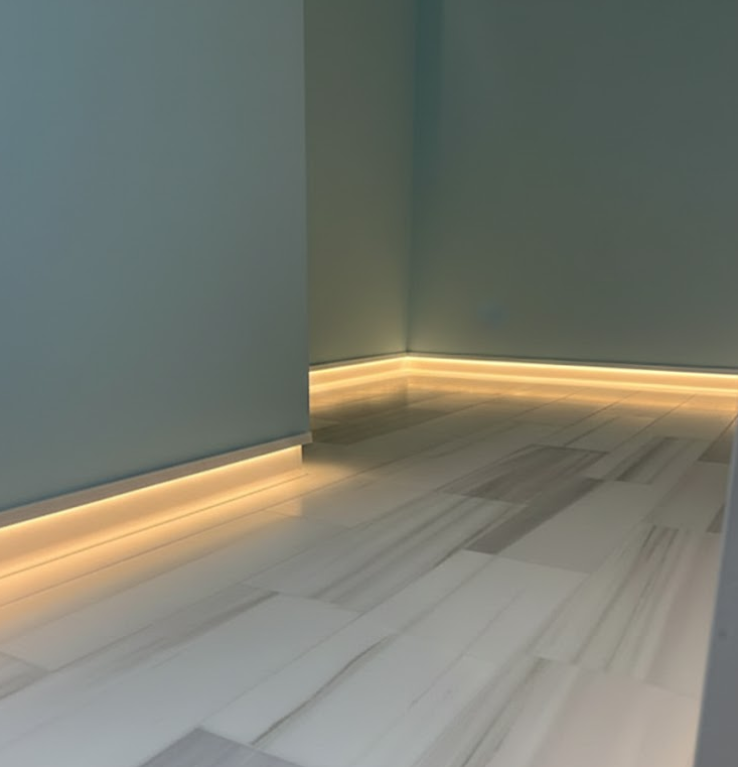 led baseboard lighting troy